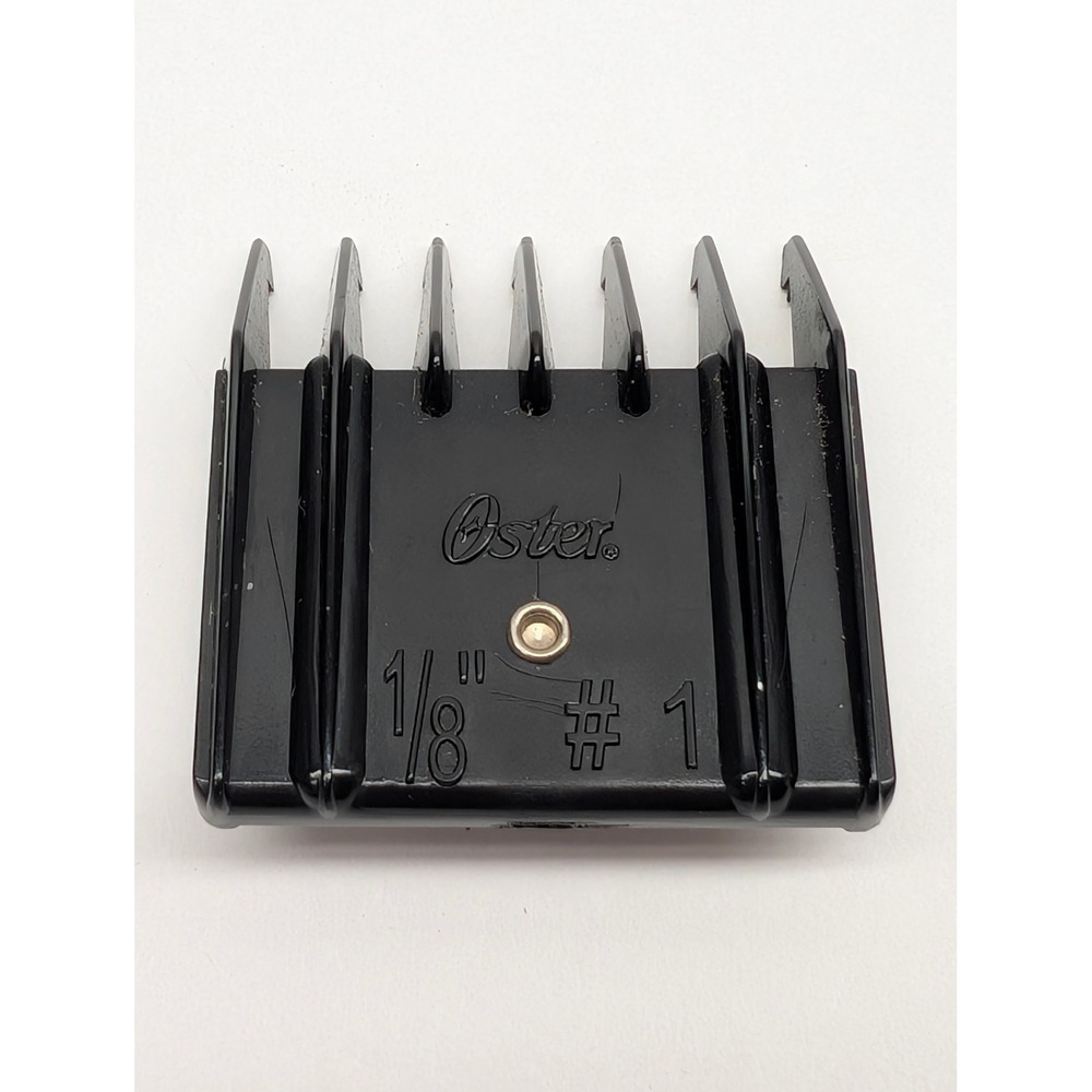 Oster 1/8 Inch #1 Spring Loaded Clipper Guide Comb Attachment Black